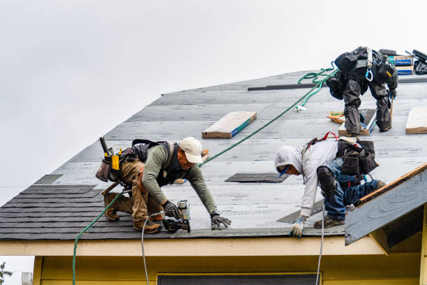 Professional Gutter Installation technician working in Albion, WA
